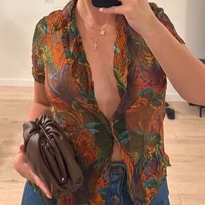 Vintage 100% Silk Top